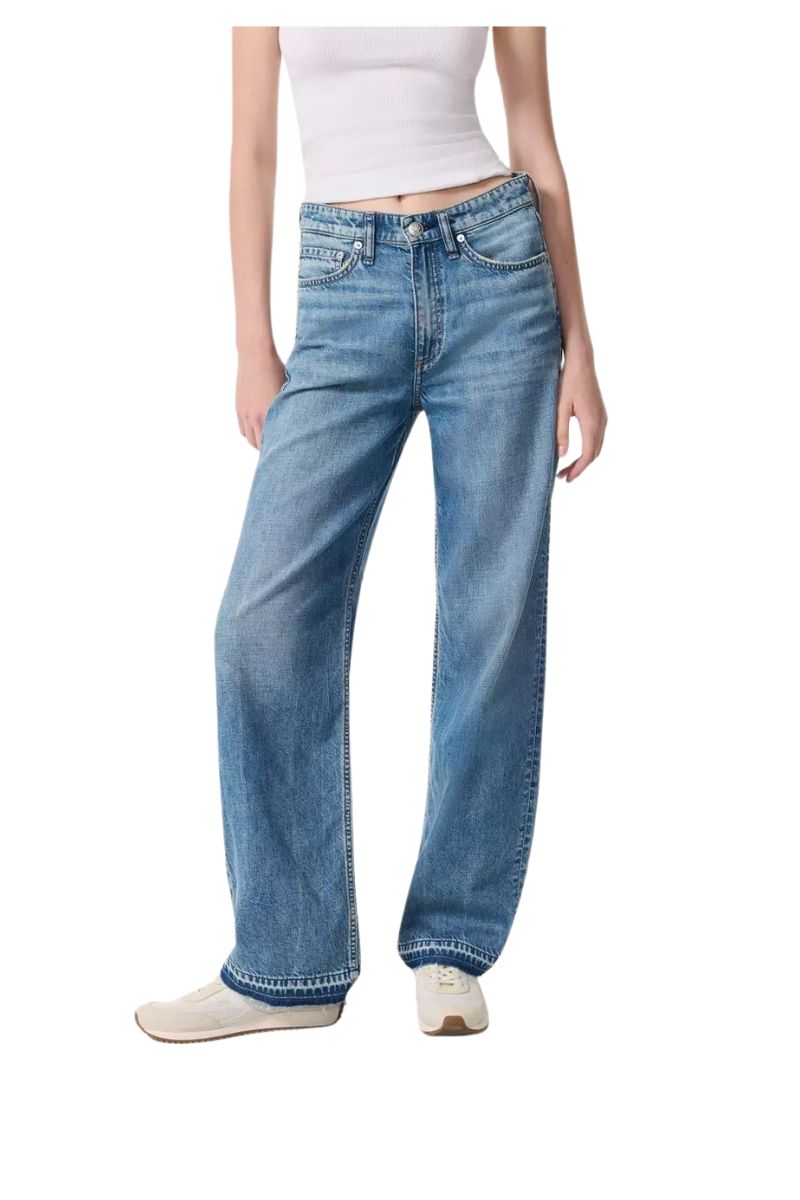 Featherweight Logan Mid-Rise Wide Leg Jean