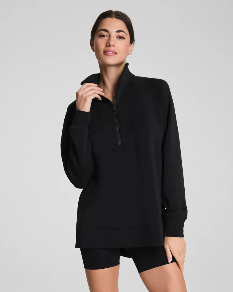 Brushed Half Zip Tunic