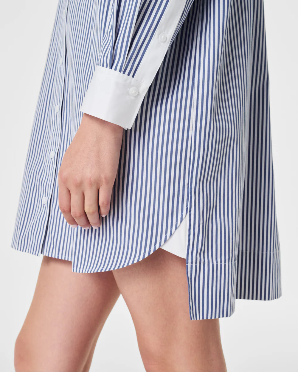 Best Poplin Striped Shirt Dress