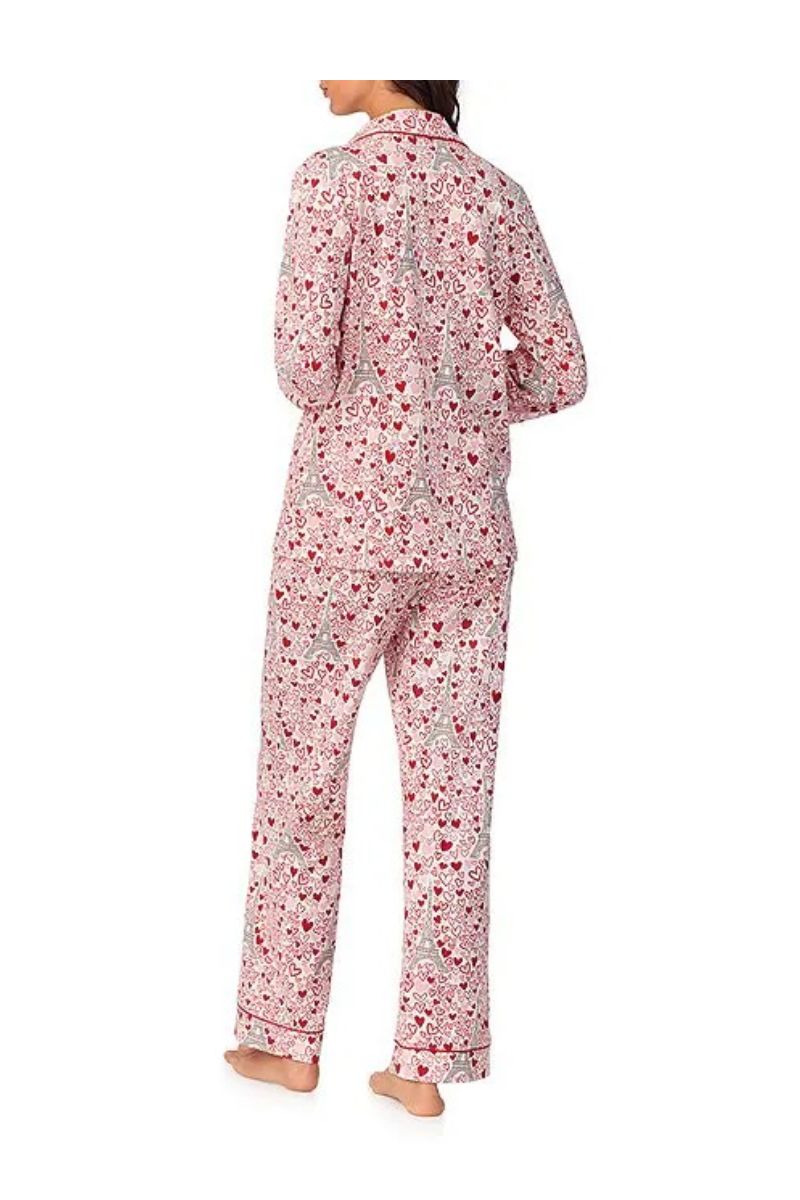 Paris je Taime Long Sleeve Classic Stretchy PJ Set