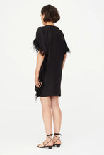 Load image into Gallery viewer, Marie Oliver - Black Maura Feather Dress