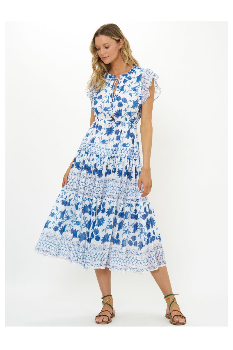 Cinched Flirty Midi Dress