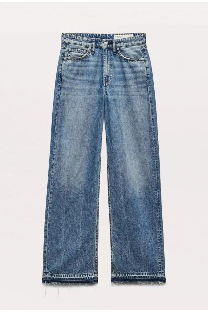 Featherweight Logan Mid-Rise Wide Leg Jean