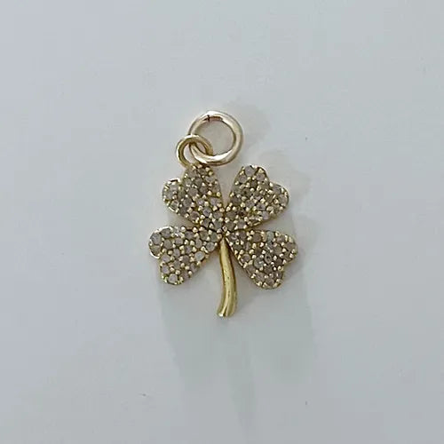 Liv James - Mini Pave Clover Charm