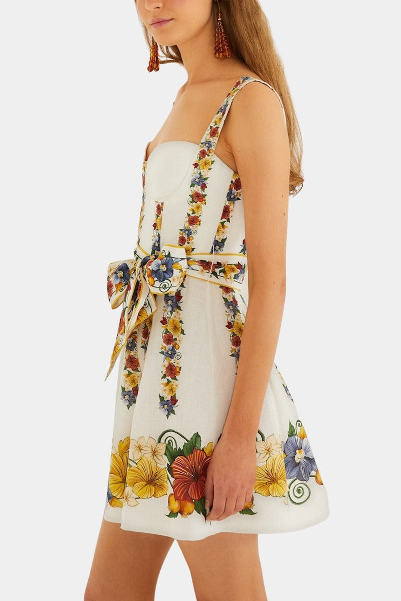 Tropi Off-White Mini Dress