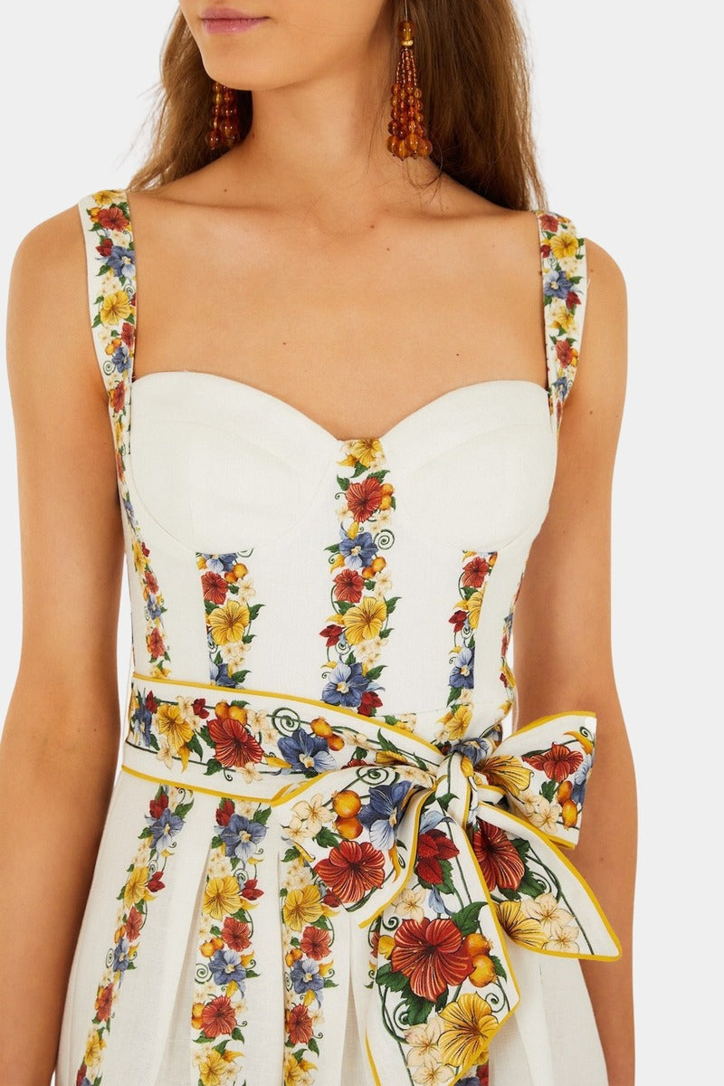 Tropi Off-White Mini Dress