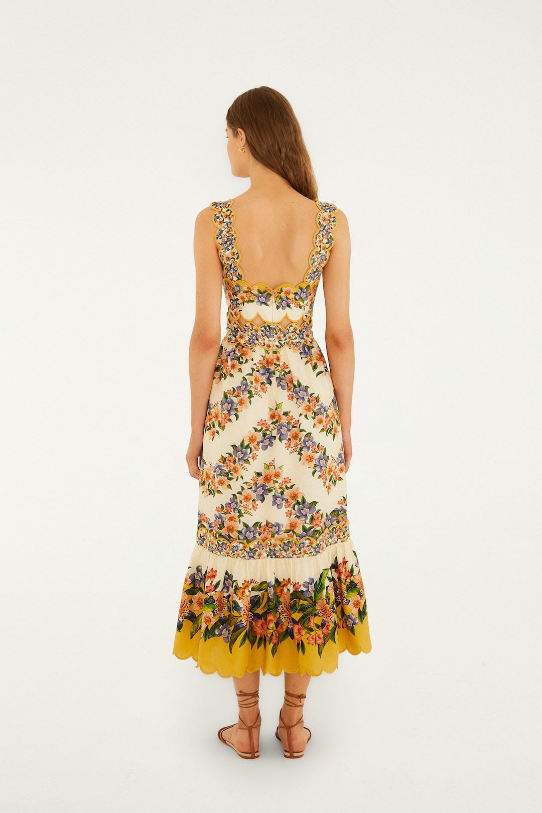 Hilo Stripes Sand Midi Dress