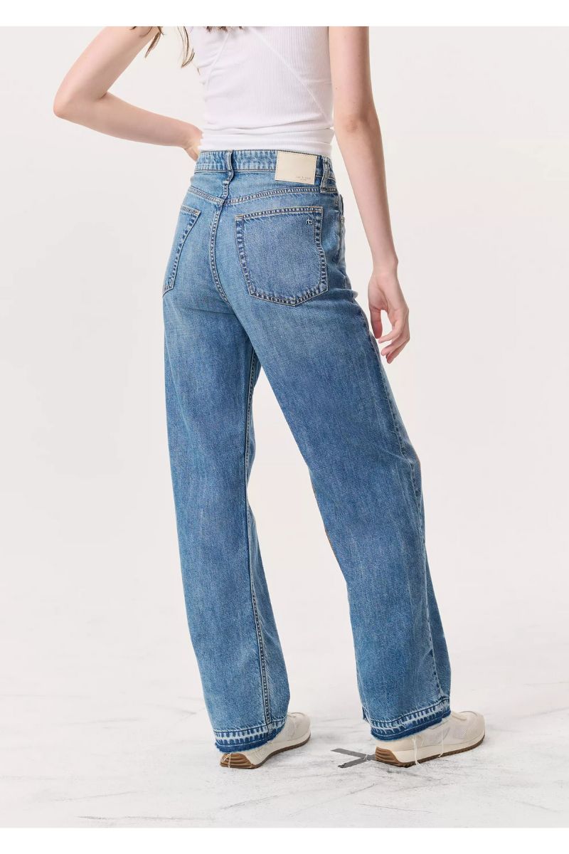 Featherweight Logan Mid-Rise Wide Leg Jean