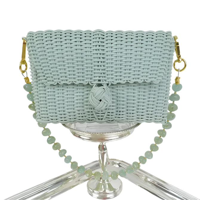 Pochette  Jade Pebble Gemstone Handbag