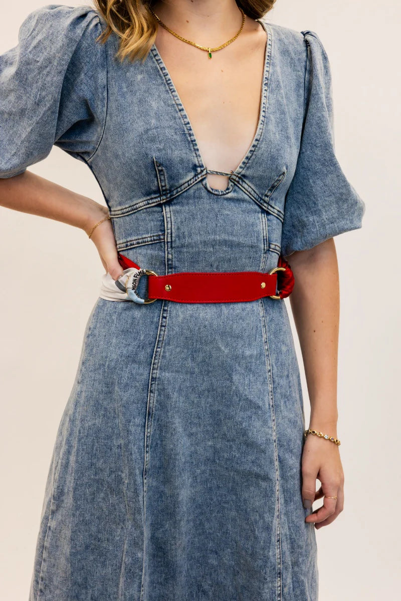 Small Saturday Scarf™ Leather Belt Strap