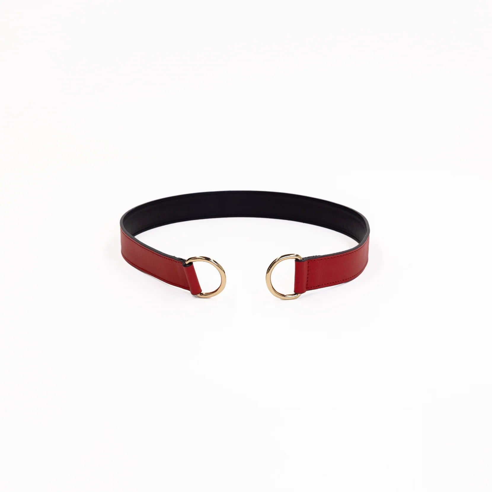 Loop Skinny Scarf Reversible Leather Belt