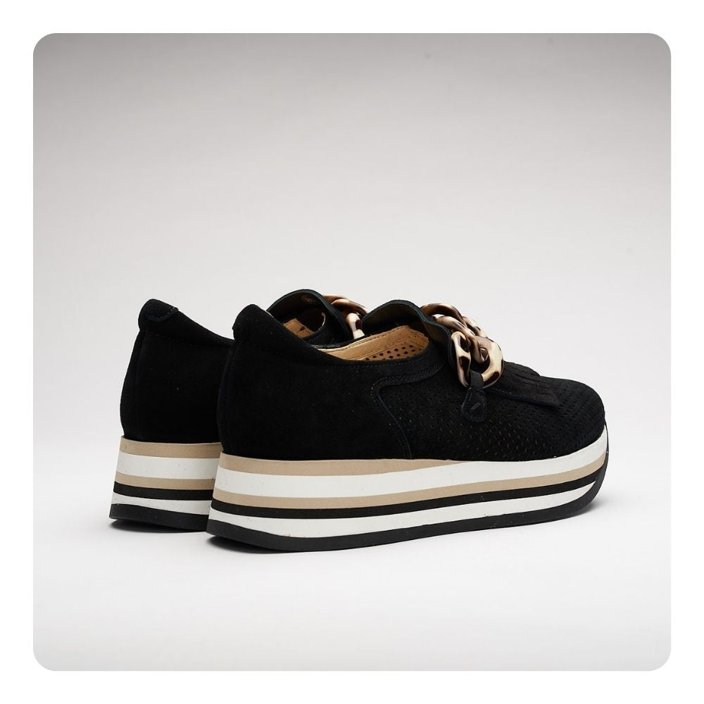 Velour Black - Cadie Sneakers