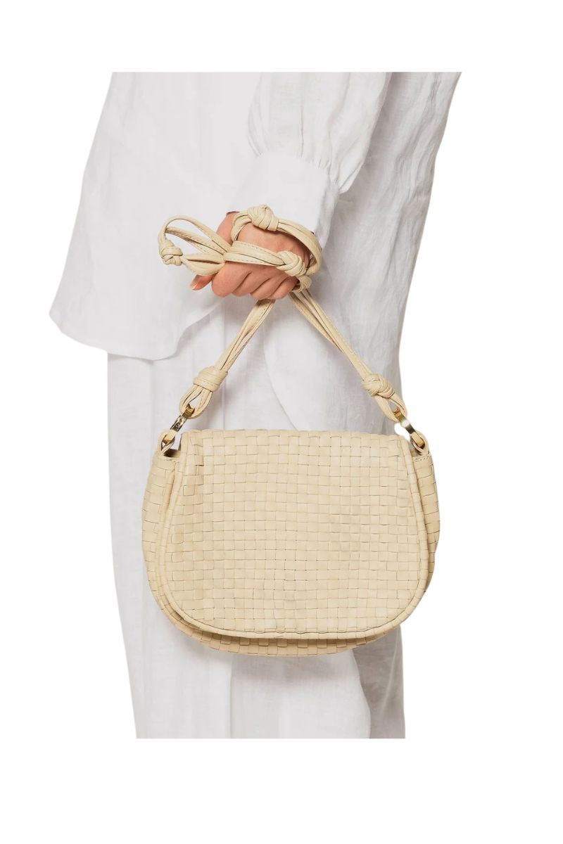 Delphine Woven Saddle Bag