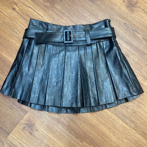 Ramy Brook - Black Faux Leather Natalia Skirt