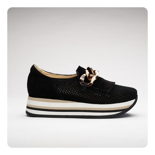 Velour Black - Cadie Sneakers
