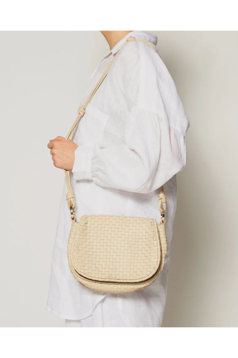 Delphine Woven Saddle Bag