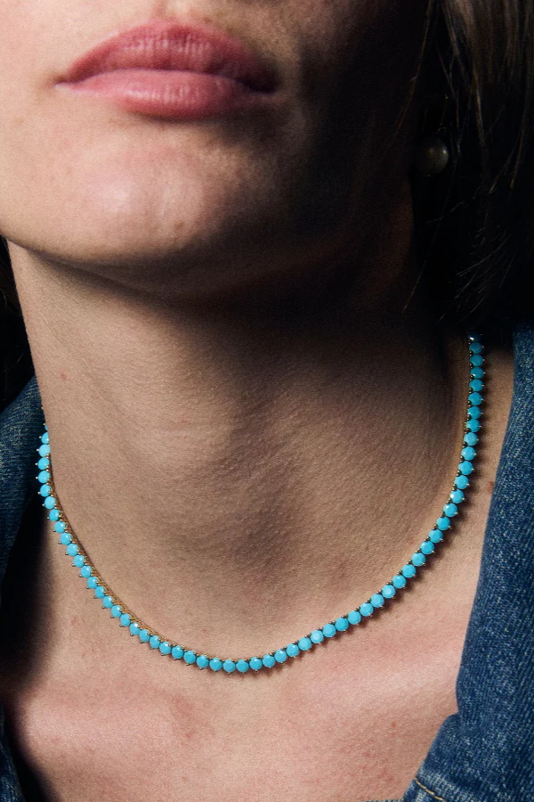 Turquoise Tennis Necklace