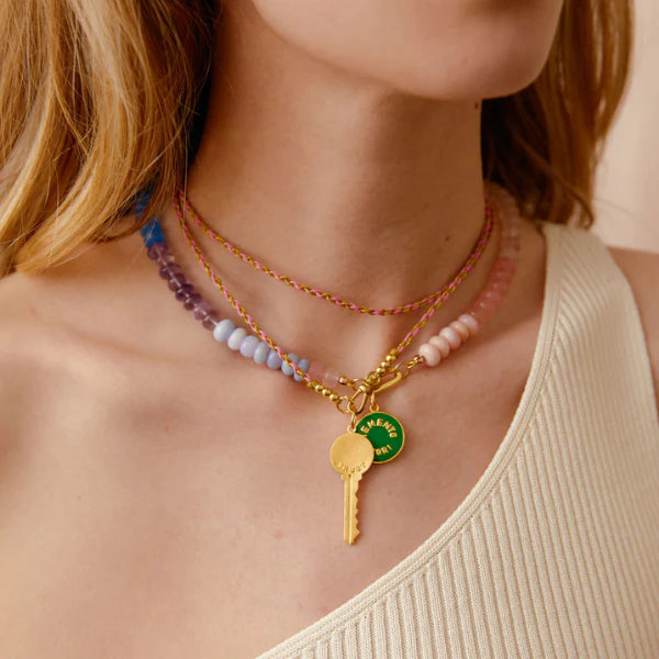 Pastel Rainbow Gemstone Necklace