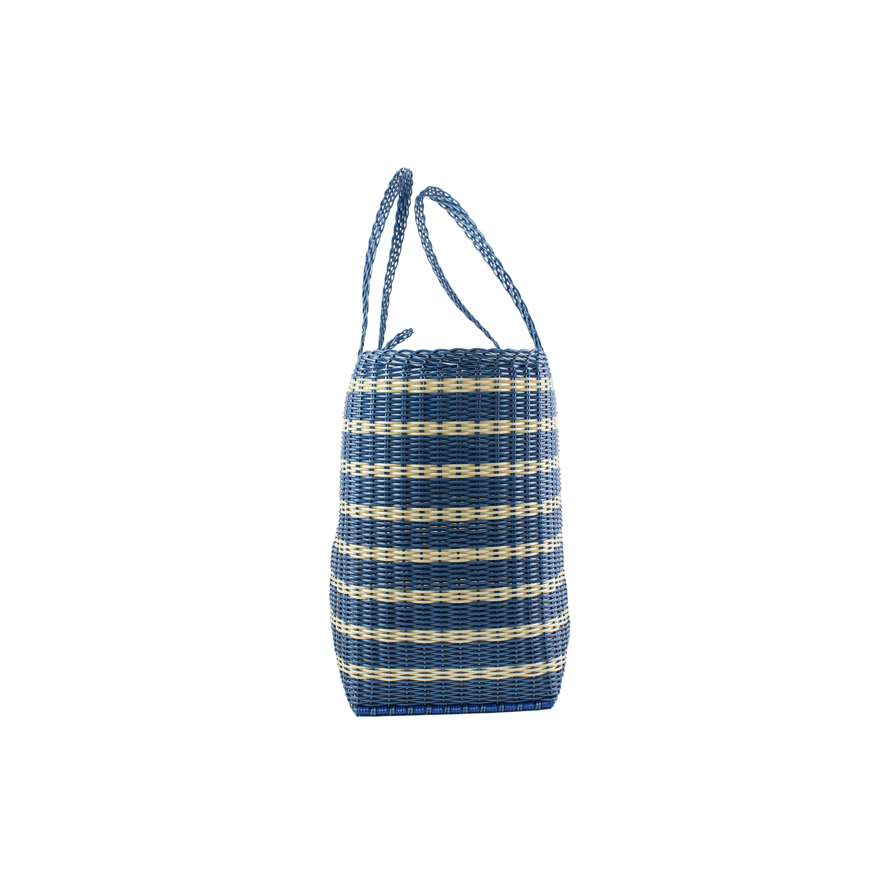Medium, Sailor Stripe in Fog Blue Tote