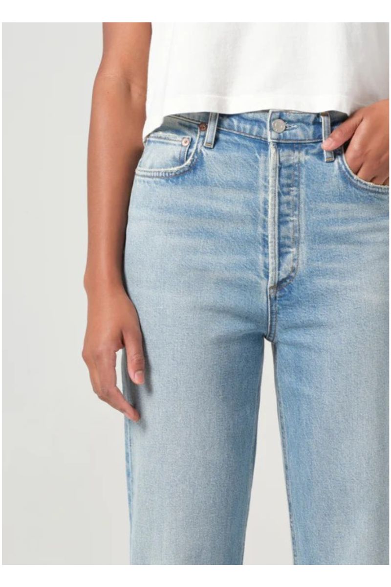 90's Pinch Waist Crop Jean