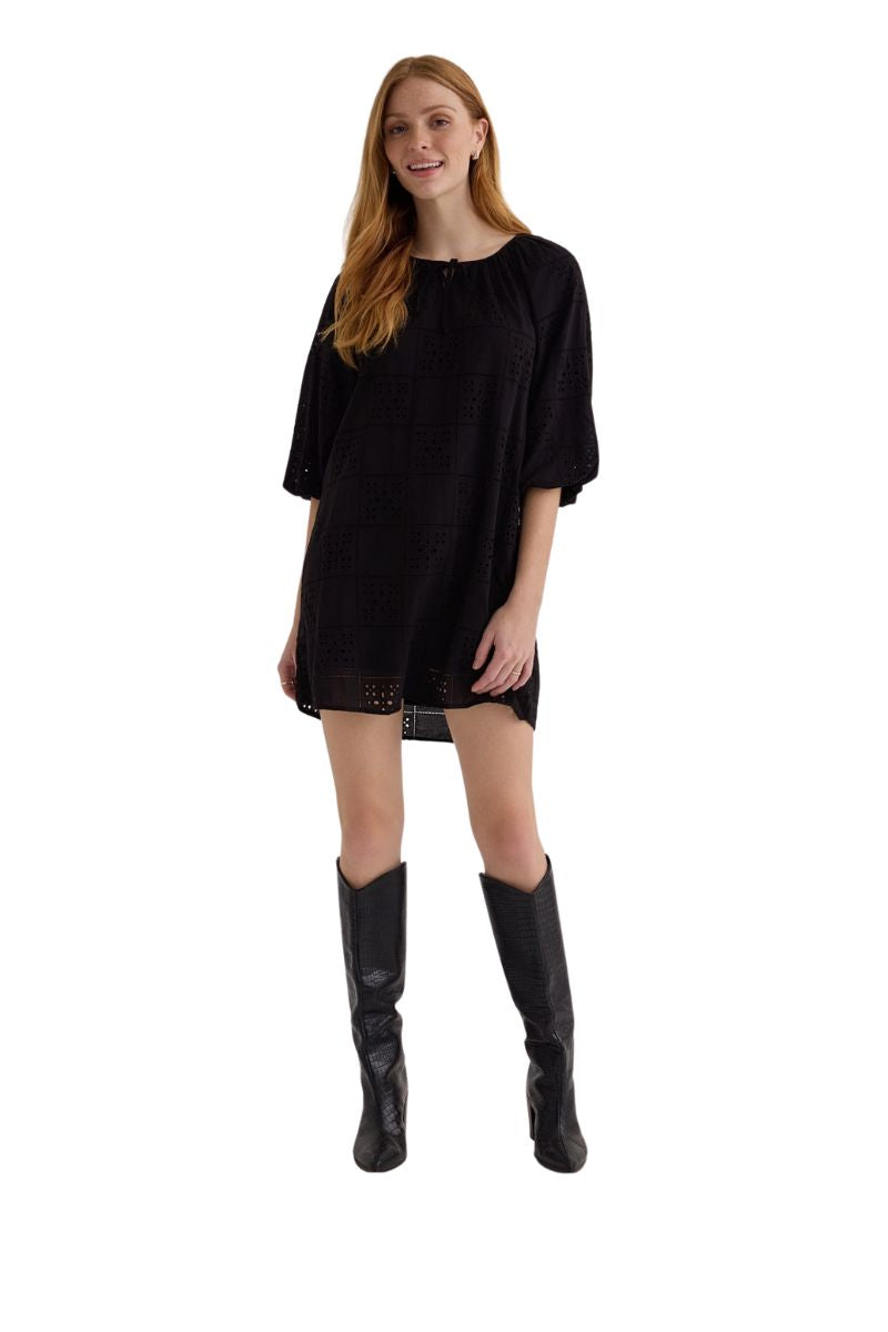 Pullover Puff Sleeve Dress