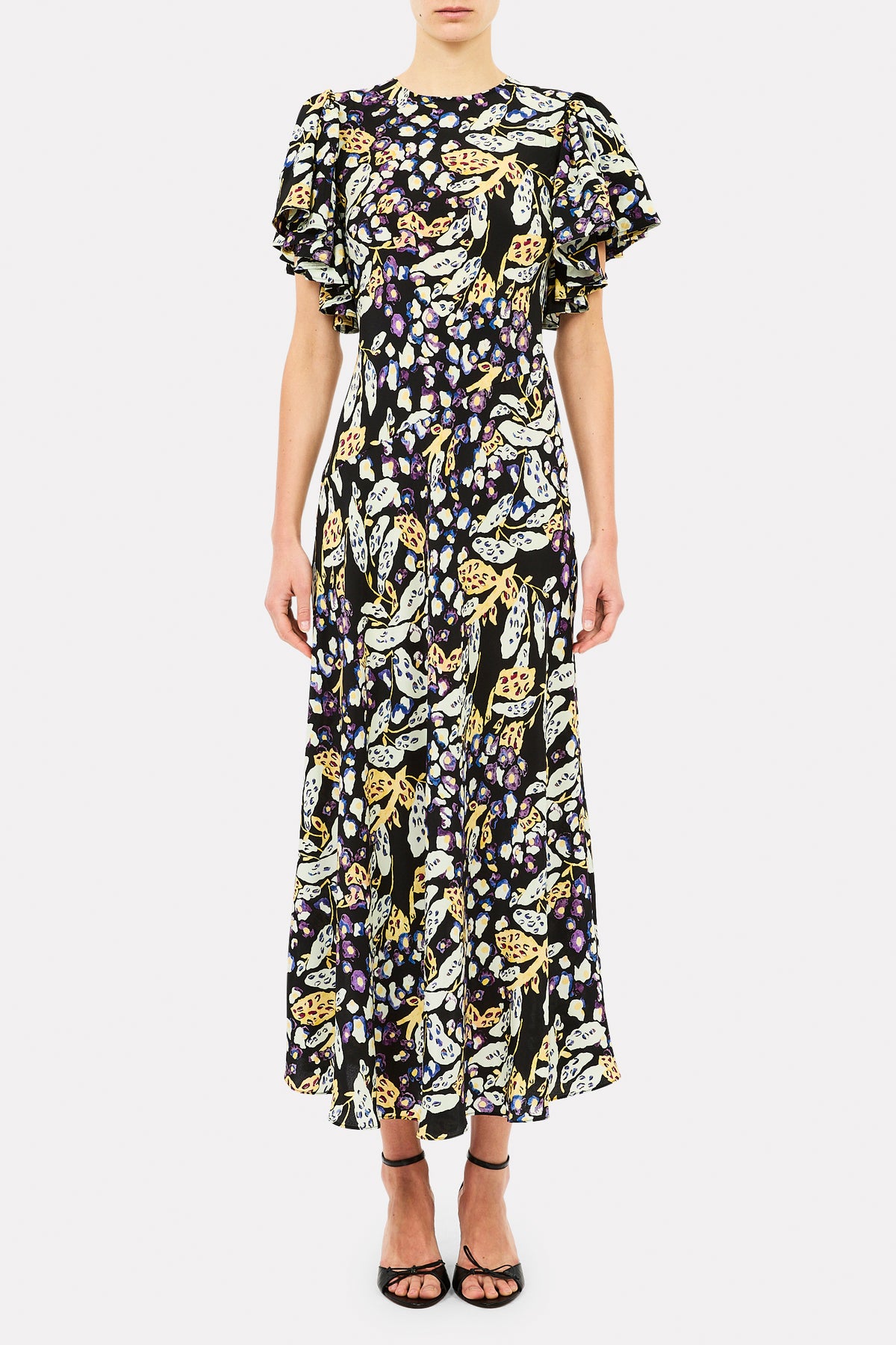 Mariam Flutter Sleeve Dress