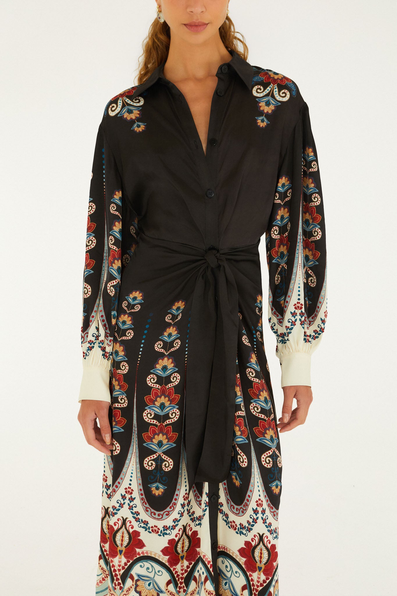 NIKITA WINTER BLACK MIDI DRESS