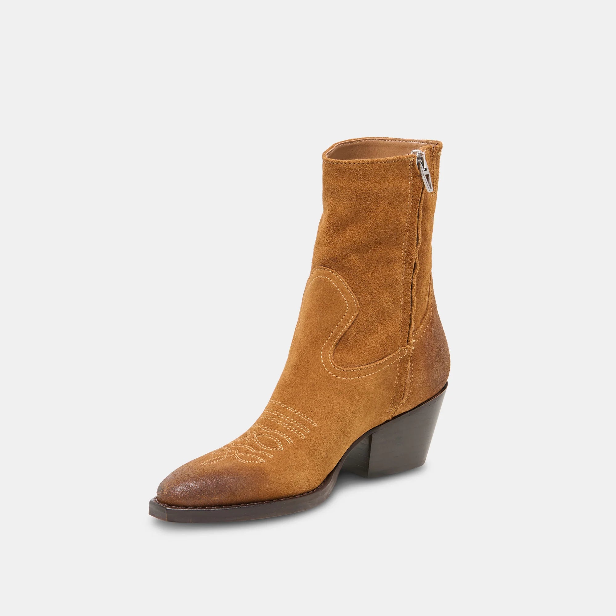 Klyde Boots in Cognac Suede