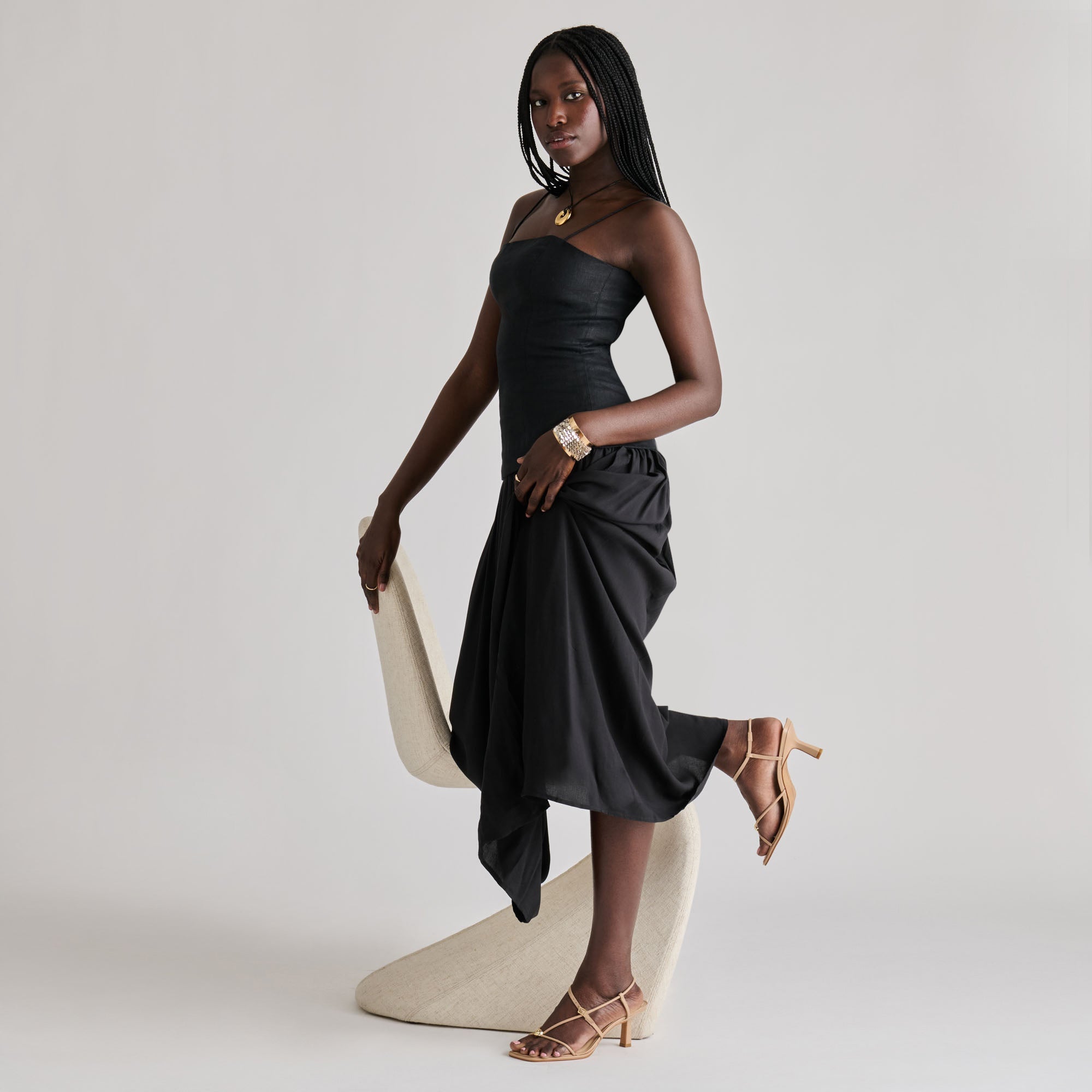 Mylee Heels Light Tan Leather