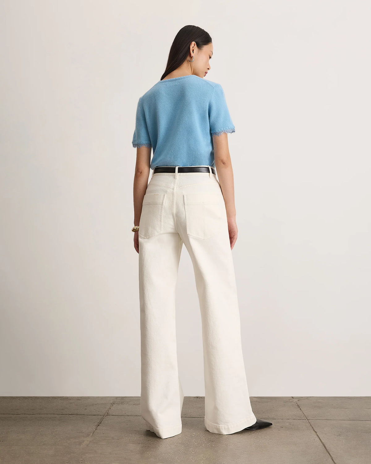 Dailey Cashmere Top with Lace