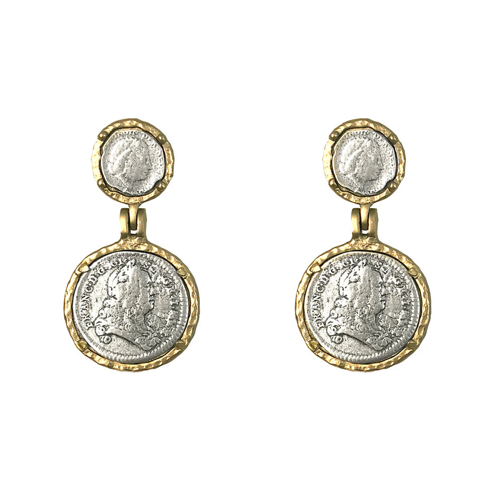 Juliana & Francis II Coin Earrings