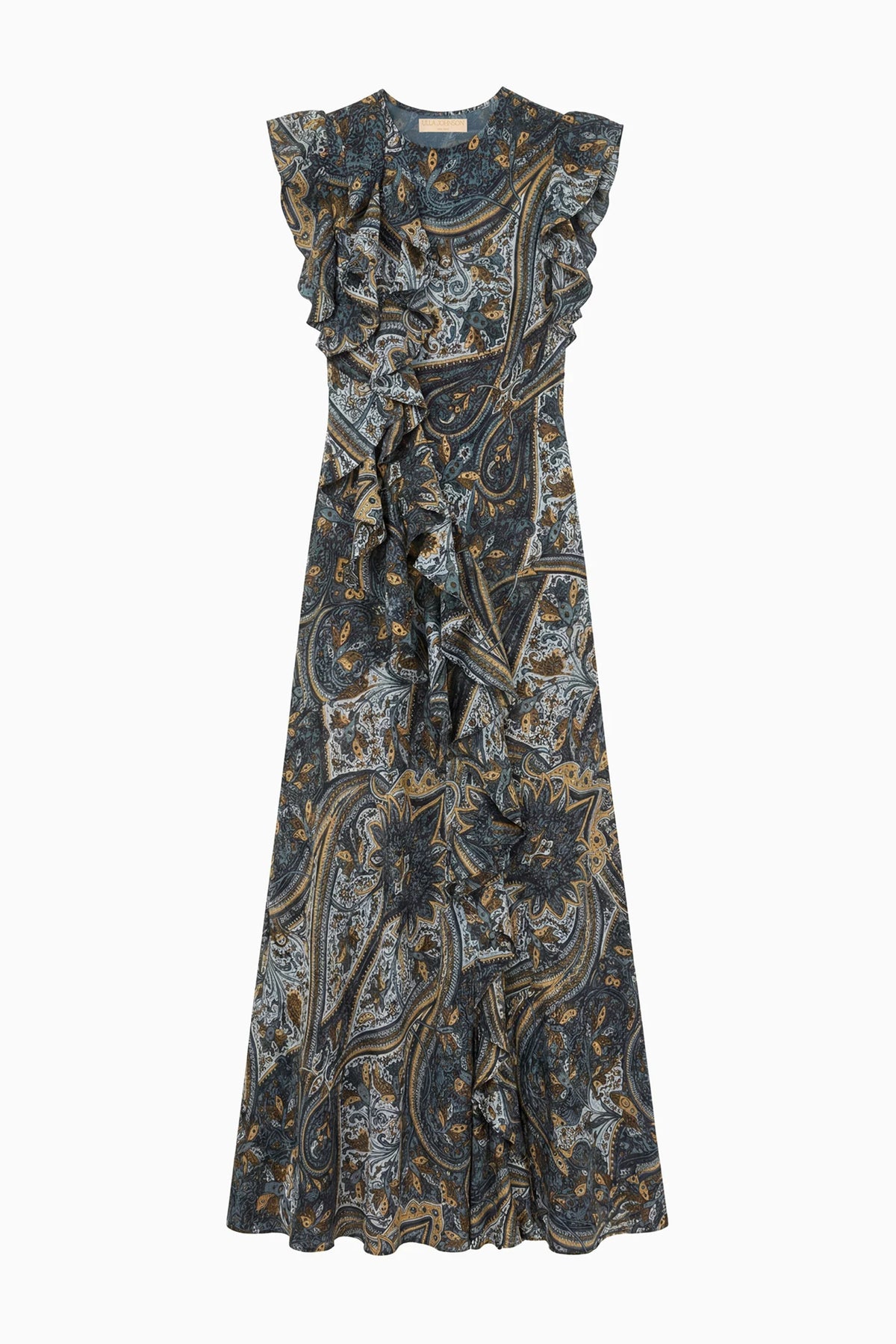 Ameline Sleeveless Silk Dress