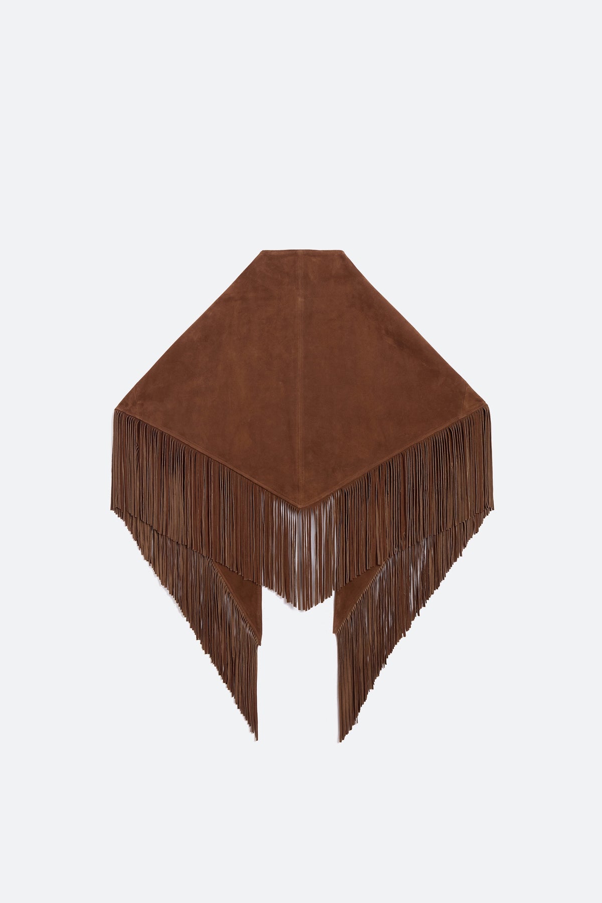 SAMANTHA TRIANGLE FRINGE SCARF