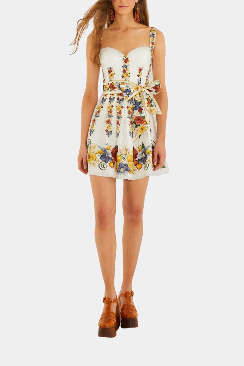 Tropi Off-White Mini Dress