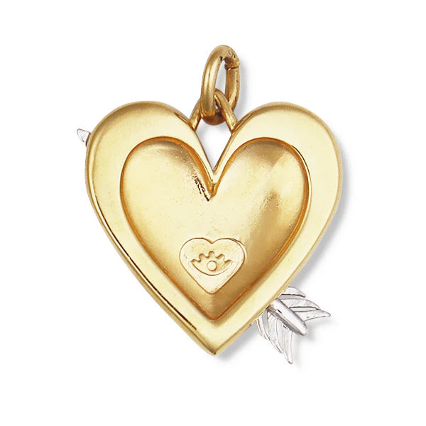 Puffy Heart with Arrow Charm