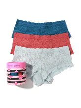 Load image into Gallery viewer, Holiday 3 Pack Signature Lace Boyshorts