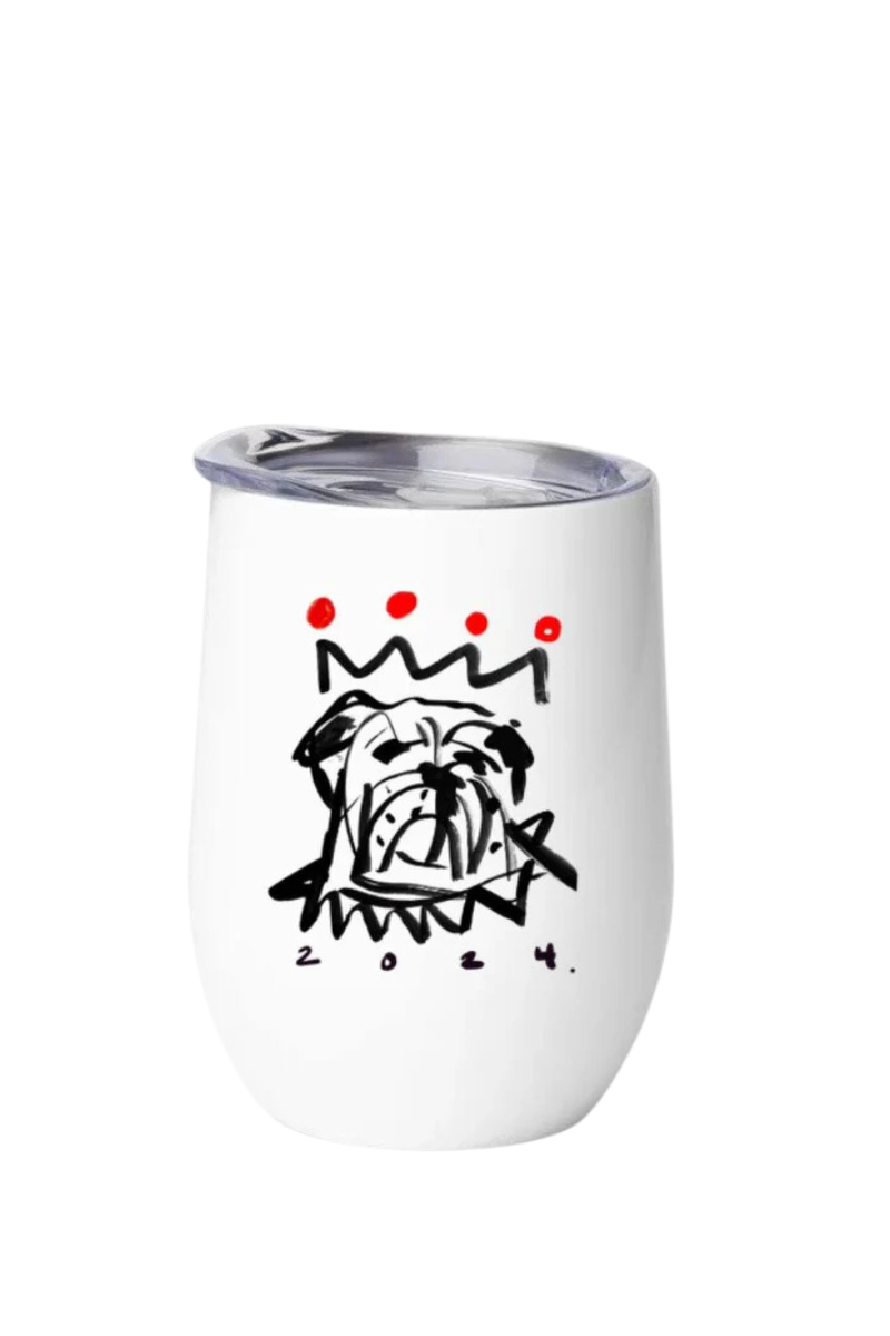 Red x Black Bulldog 12oz. Tumbler