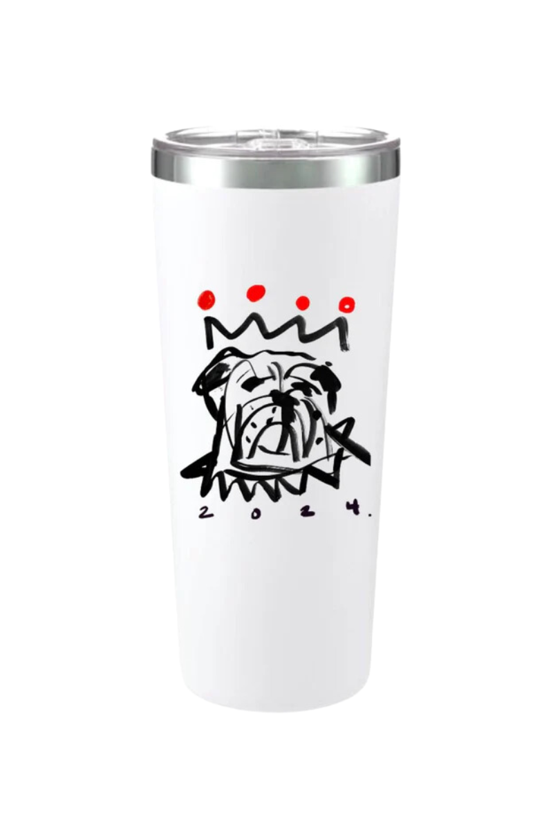 Red x Black Bulldog 20 oz. Travel Mug