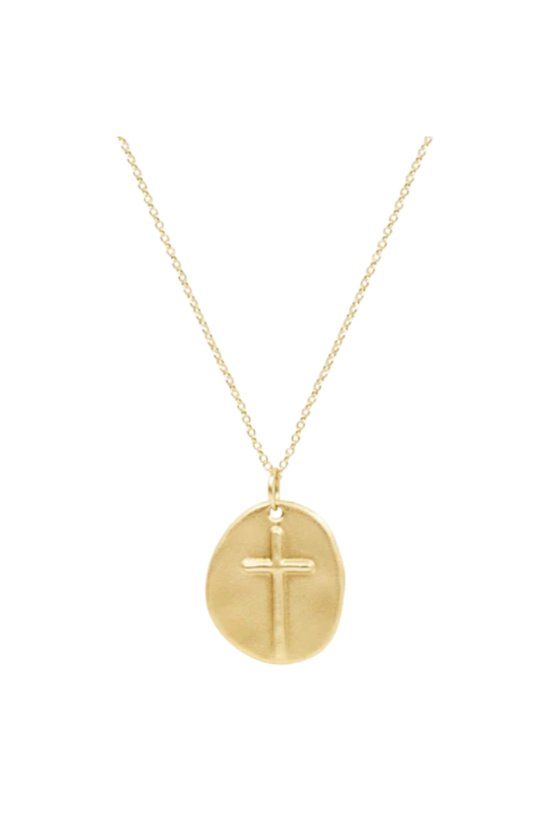 16" Necklace Gold - Inspire Gold Charm