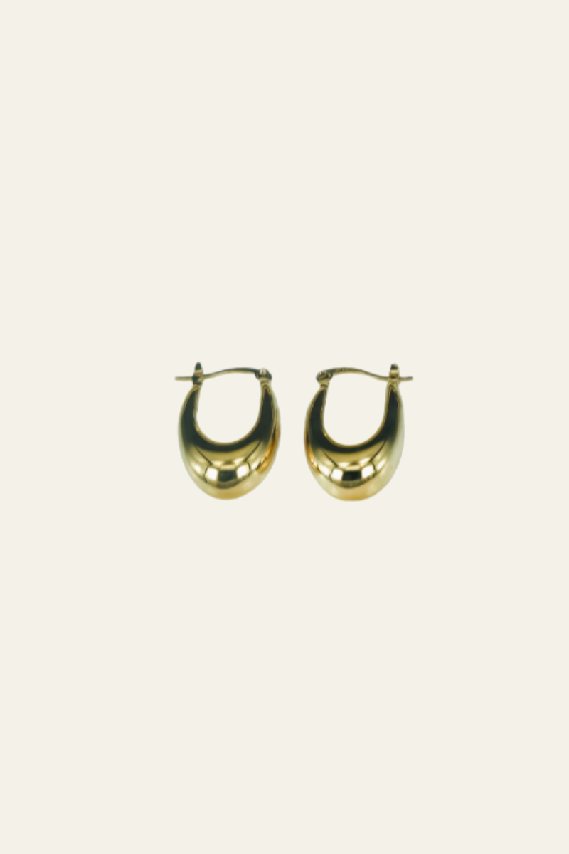 Graduated Gold Hoops
