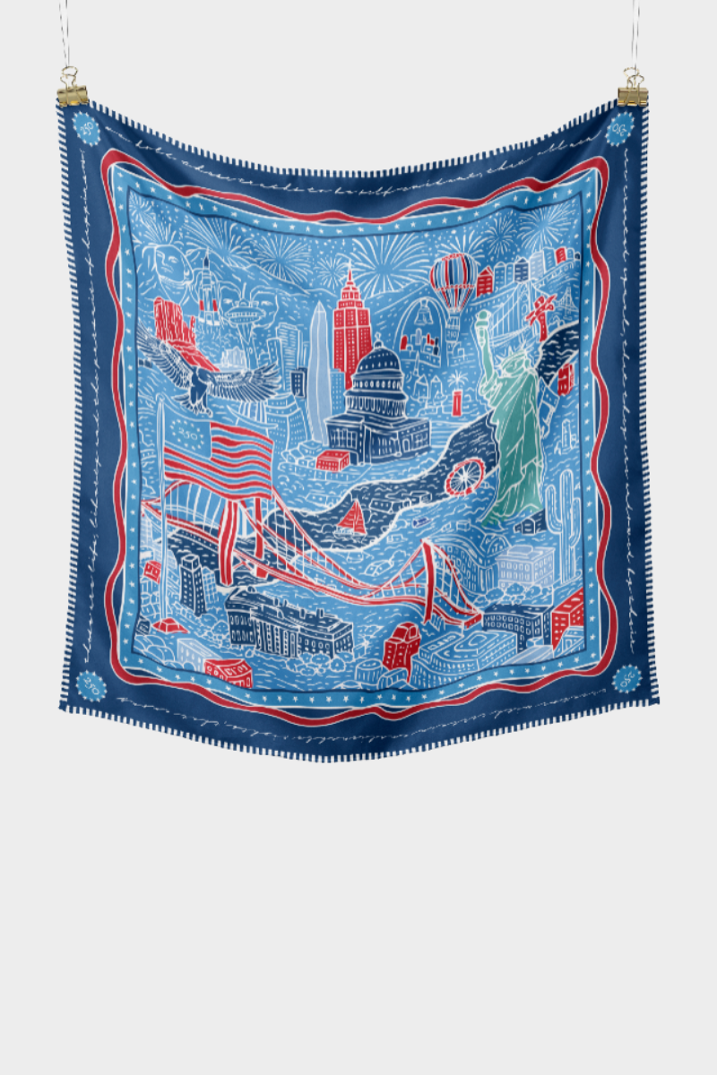 CB Grey x Freedom 250 Silk Scarf