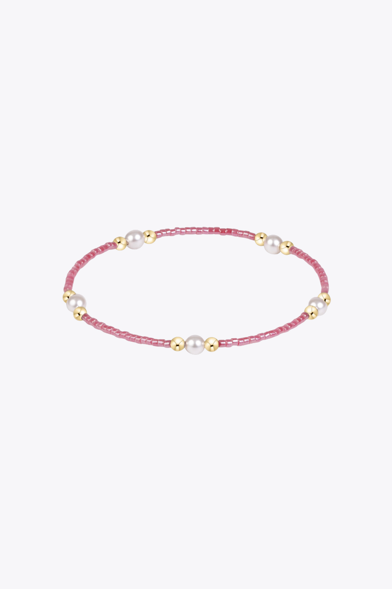 Hope Purpose Pearl Bracelet - Pink Champagne