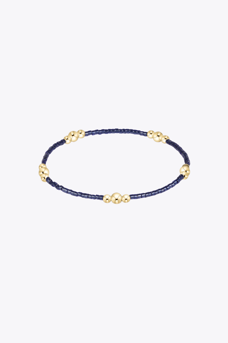 Hope Purpose Gold Bracelet - Navy