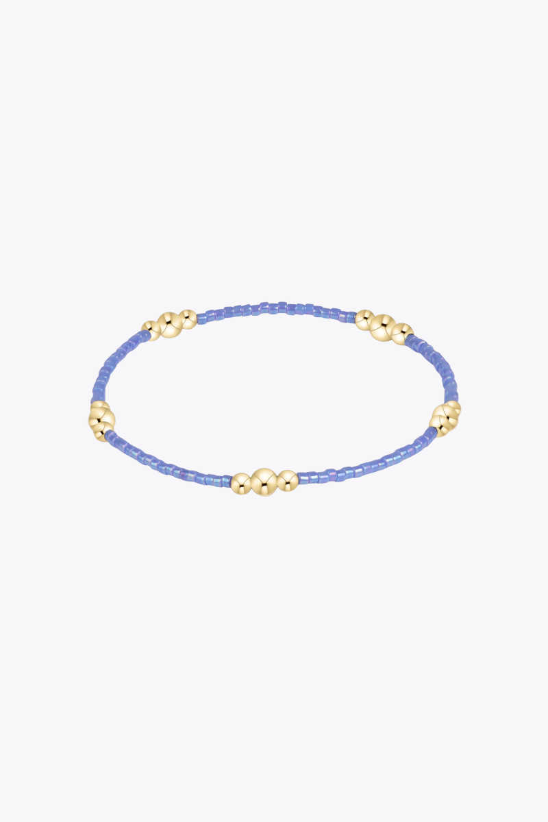 Hope Purpose Gold Bracelet - Bright Blue