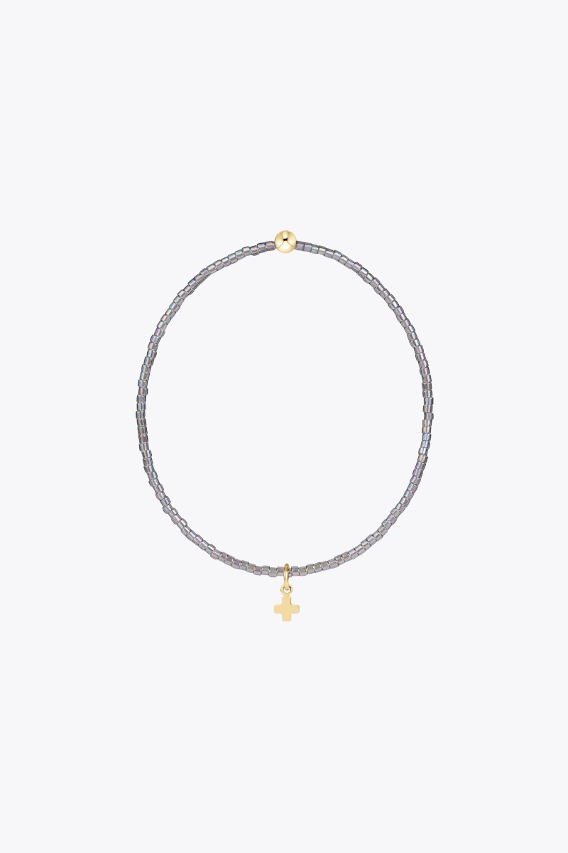 Hope Classic Morning Mist Bracelet - Signature Cross Small Gold Charm