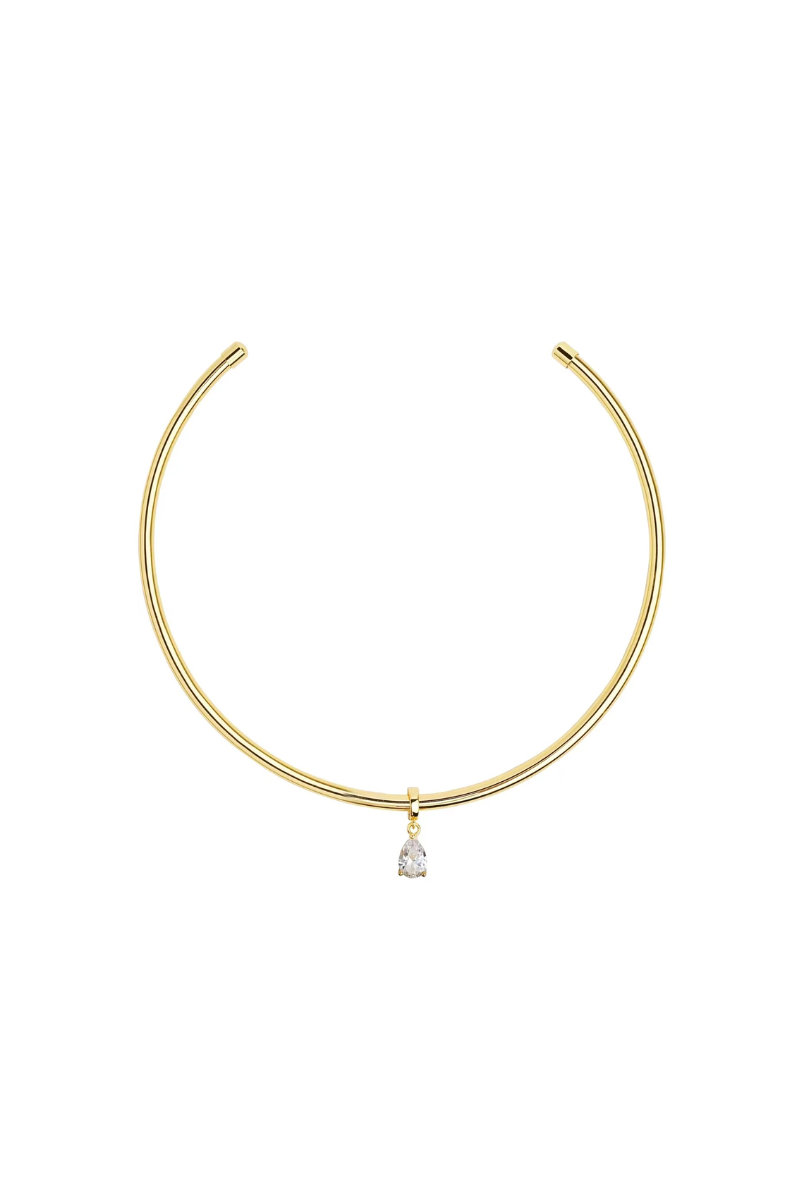 Pear Cut Necklace Cuff