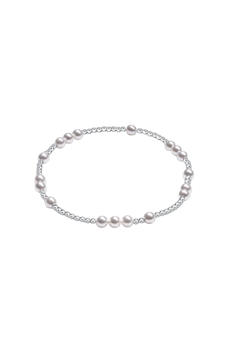 Hope Unwritten Sterling 4mm Bead Bracelet - Pearl