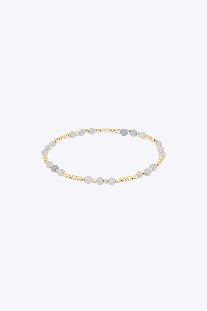 Joy Gem 3mm Bracelet - Aquamarine