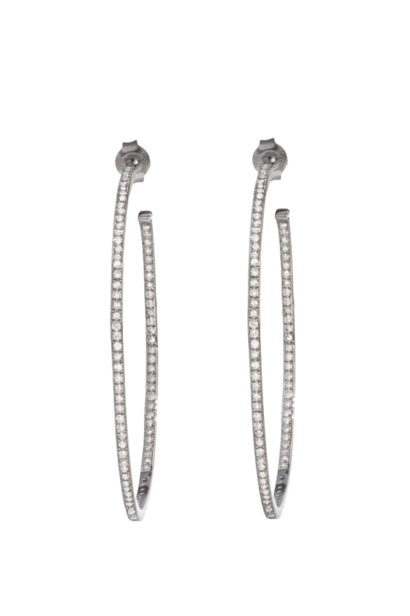 Perfect Pave Hoops VE344