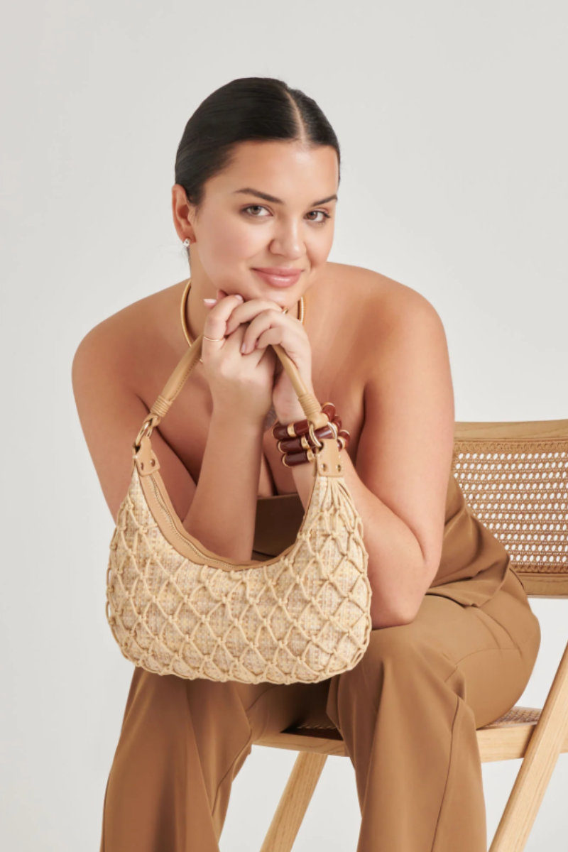 Positano Shoulder Bag Natural Raffia